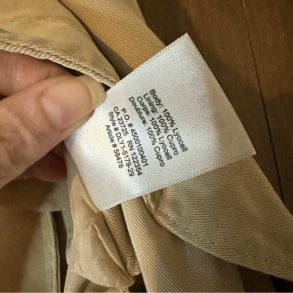 ARITZIA BABATON Maximo Trench Coat Tan/Cream Jacket Size Small - Picture 5 of 5